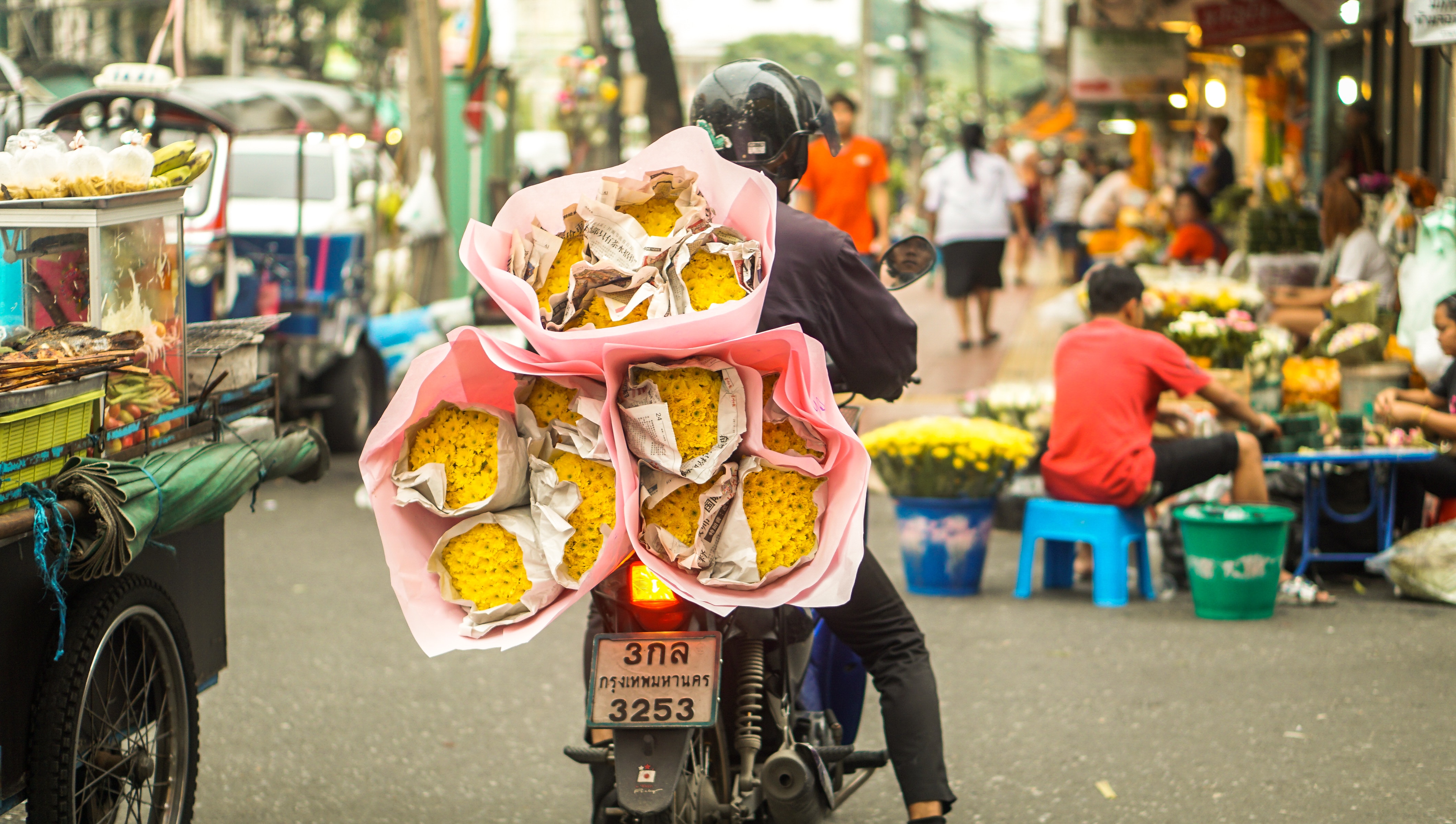 Pak Khlong Talat , Flower Market Bangkok